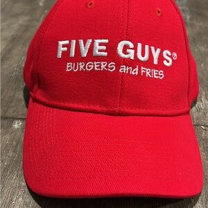 Five Guys Red Baseball Cap